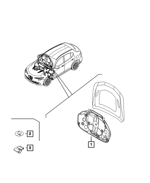 Hood and Hood Release for 2024 Dodge Hornet #2