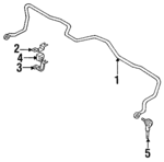 5463650A00 - : Stabilizer Bar Bracket for Nissan Image