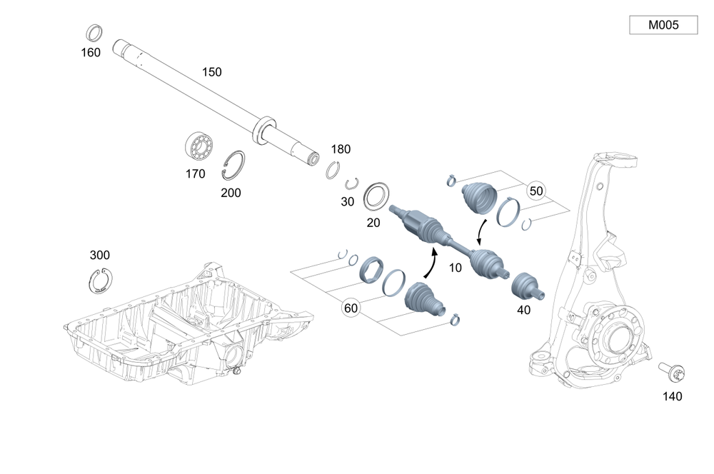 213-330-81-05 - Drive Shaft 2017-2026 Mercedes-Benz | Mercedes