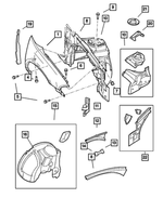 5003066AF - : Fender Panel, Right for Chrysler: 300M Image