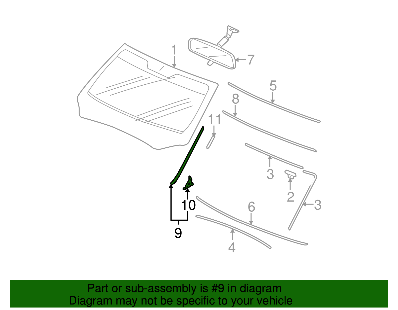 84131-SDB-A01ZA - Genuine Honda Garnish, R. *NH220L