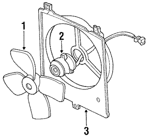 Cooling Fan for 1989 Ford Probe #0