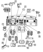 4602886AA - Electrical: Headlamp Switch for Dodge: Ram 3500 Image