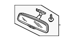 76400SZAA22 - Body: Mirror Inside for Honda: Accord, Civic, CR-V, Crosstour, Odyssey, Pilot Image