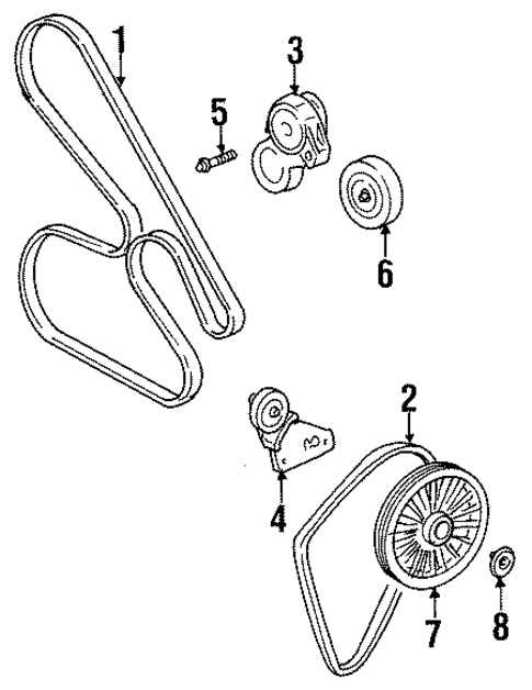 Belts & Pulleys for 2003 Oldsmobile Aurora #0