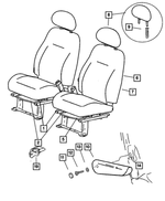 5104708AA - Interior Trim: Seat Cushion Frame, Right &amp; Left for Mopar Image