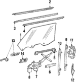 20610476 - Body: Handle, Inside for Buick: Century, Riviera, Skyhawk, Skylark, Somerset, Somerset Regal | Chevrolet: Celebrity, Citation II, G10, G20, G30, P20, P30 | GMC: G1500, G2500, G3500, P2500, P3500 | Oldsmobile: Calais, Cutlass Calais, Cutlass Ciera, Cutlass Cruiser Image