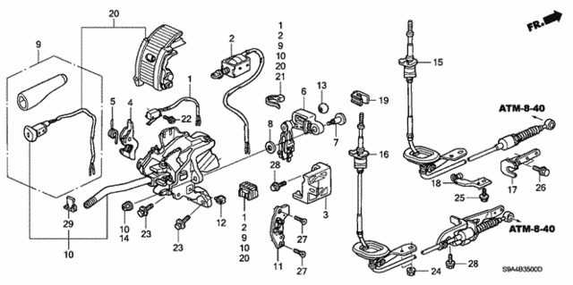 Select Lever for 2002 Honda CR-V #0
