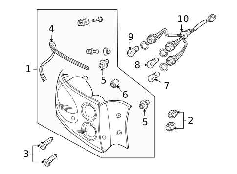 Tail Lamps for 2004 Pontiac GTO #0