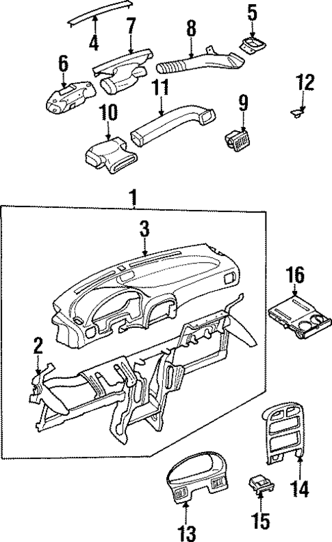 Instrument Panel for 1997 Kia Sportage #0