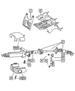 1CA79DX9AD - : Steering Column Shroud for Mopar Image