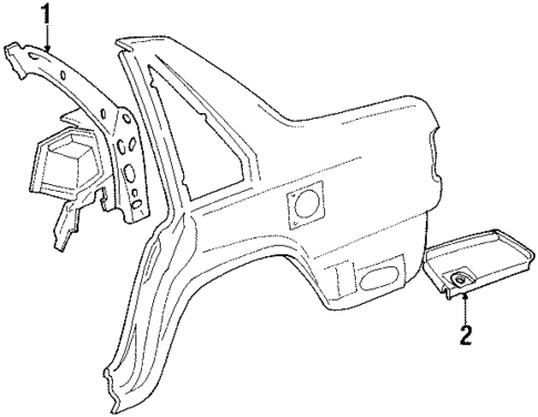 Inner Structure for 1997 Volvo V90 #1