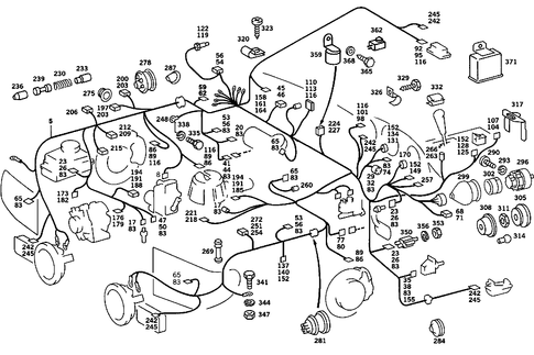 Main Cable Harness for 1985 Mercedes-Benz 380SL #1