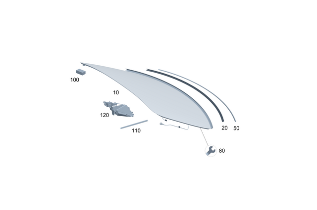 220670029309 - Window System: Glazing Butyl for Mercedes-Benz Image image