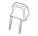 3B0885921AGLGM - Body: Headrest Cover for Volkswagen: Passat Image