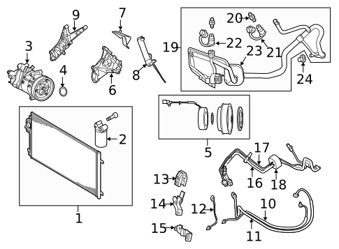 Condenser, Compressor & Lines for 2013 Volvo XC60 #0