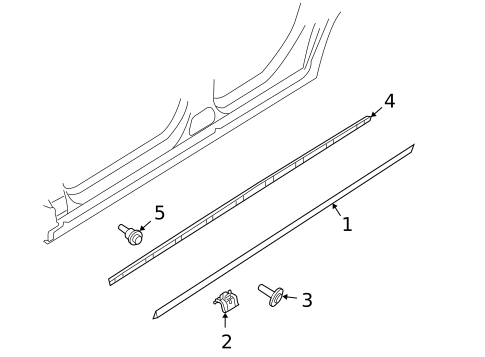Exterior Trim - Pillars for 2009 Volkswagen Jetta #0
