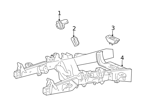 Engine & Trans Mounting for 2001 Ford Expedition #0