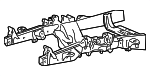 XL3Z6A023AA - Engine: Trans Crossmember for Ford Image