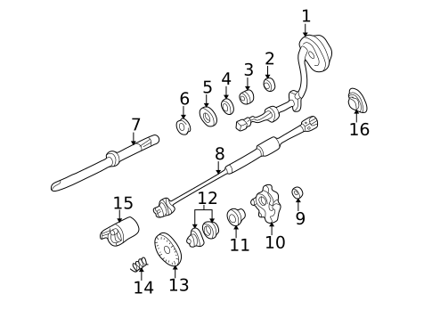 Shaft & Internal Components for 2004 Ford Excursion #0