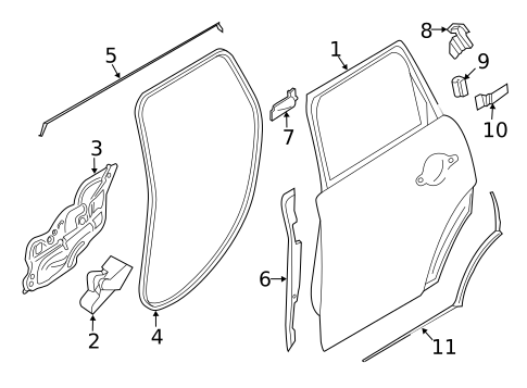 Door & Components for 2020 Mini Cooper Clubman #1