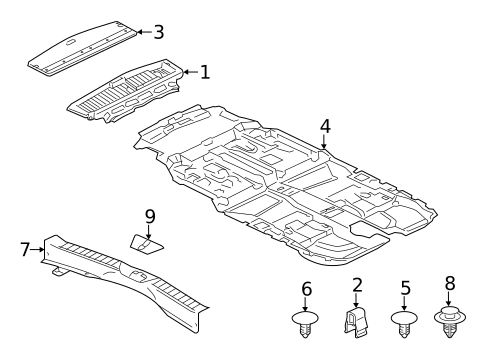 Interior Trim - Rear Body for 2014 Mazda 5 #0