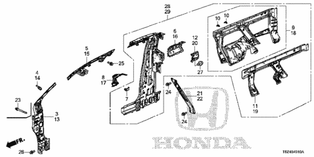 Inner Panel for 2019 Honda Ridgeline #0