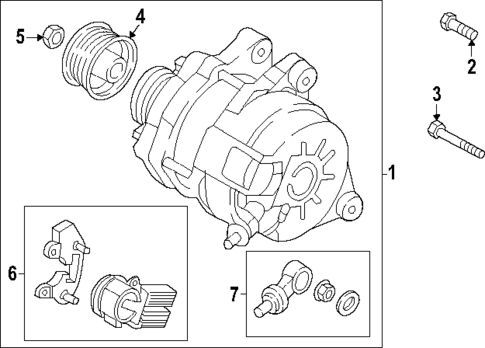 Alternator for 2024 Mazda CX-50 #0