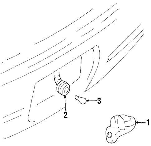 License Lamps for 1998 Chevrolet Lumina #0