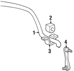 F5OY5A772B - Suspension: Stabilizer Bar for Lincoln: Continental Image