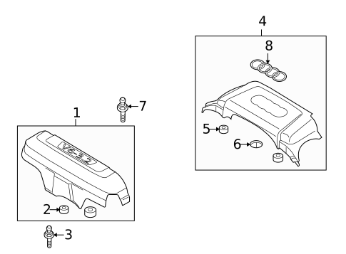 Engine Appearance Cover for 2009 Audi A4 Quattro #0
