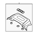 6E103926L - Engine: Rear Cover for Audi: A4 Quattro, A5 Quattro, Q5 Image