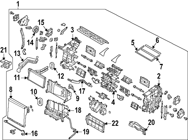 97205L5AA0 - : AC &amp; Heater Assembly for Hyundai Image