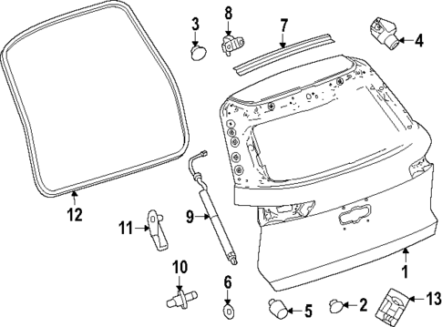 Gate & Hardware for 2025 GMC Terrain #0