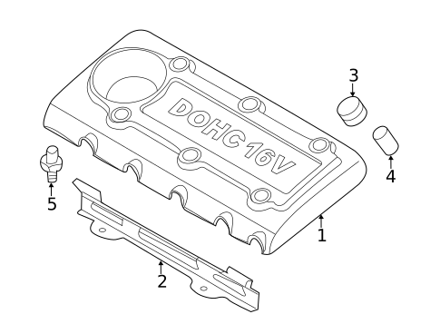 Engine Appearance Cover for 2013 Kia Forte #0