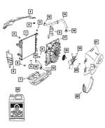 5192129AA - Cooling: Engine Cooling Radiator, Export for Ram: 1500 Image
