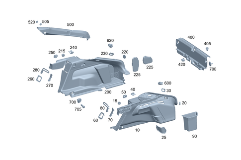 Trunk Lining for 2024 Mercedes-Benz EQS AMG #0
