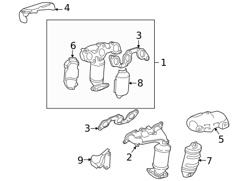 Exhaust Manifold for 2007 Toyota Solara #0