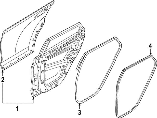 83130K5700 - : Door Weather-Strip for Hyundai Image