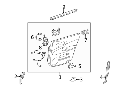 Rear Door for 2009 Lexus GS460 #2