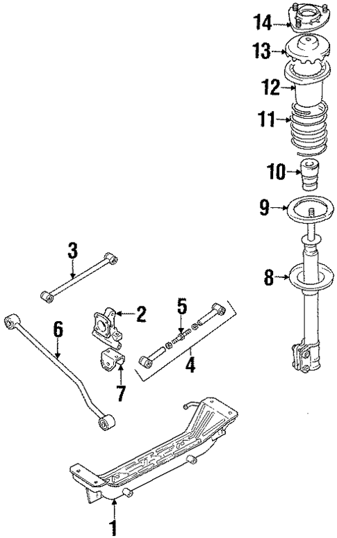 Rear Suspension for 1990 Isuzu Impulse #0
