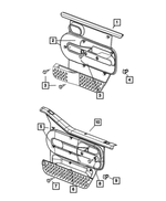 5KV52ZJ8AD - Interior Trim: Front Door Trim Panel, Right for Mopar Image
