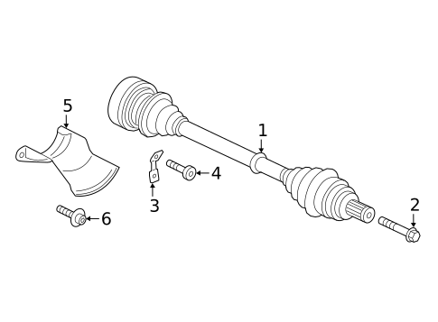 Drive Axles for 2025 Audi A6 Quattro #1