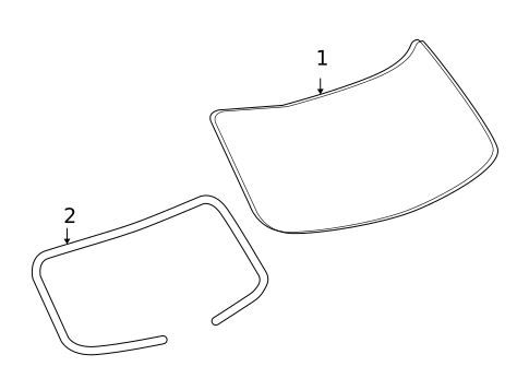 Glass - Lift Gate for 2008 Saturn Vue #0