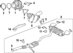 LR179492 - : Exhaust System Hanger for Land Rover: Range Rover, Range Rover Sport Image