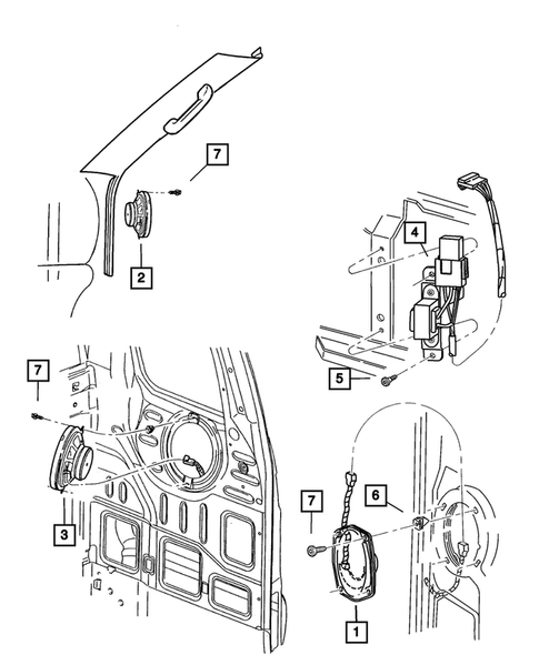 Radio, Antenna, and Speakers for 2001 Dodge Ram 2500 #1