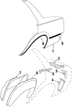 20536684 - Body: Quarter Panel for Cadillac: Cimarron | Chevrolet: Cavalier Image