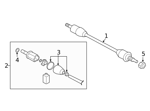 Drive Axles for 2021 Mitsubishi Outlander PHEV #0