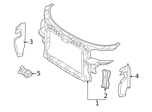 Radiator Support for 2011 Audi A3 Quattro #0