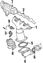 1418151G10 - Exhaust: Gasket for Suzuki Image